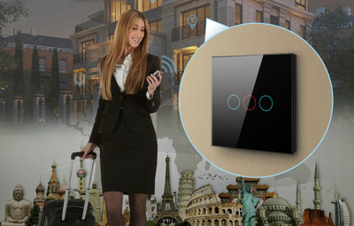 Çelës i zgjuar Avatto ZTS02, ZigBee 3.0, 3 kanale, i bardhë