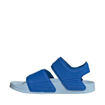 Sandale fëmijësh Adidas Adilette Jr IH3632, mbyllje me rrip ngjitës, taban gome, blu