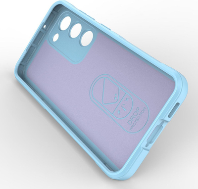 Kllëf telefoni Hurtel Magic Shield për Samsung Galaxy S23 Plus, TPU i butë e fleksibël, mbron nga rëniet, blu e çelët