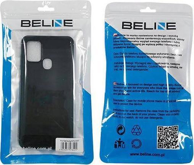 Kapak telefoni Beline Reinforced Carbon për Oppo A15 A15s, gomë e fortë, i zi