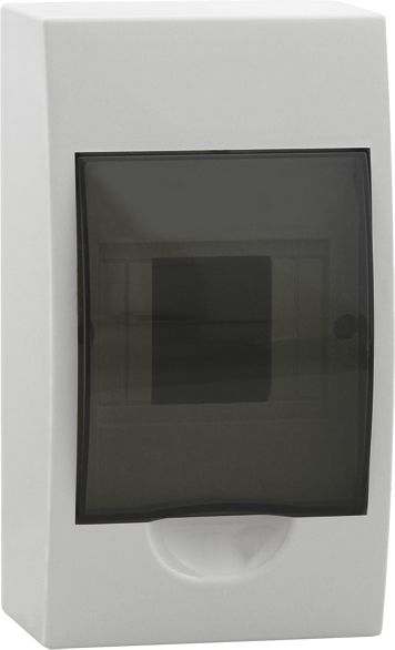 Kuti shpërndarëse modulare Kanlux DB104S, 1 rresht 4 module, IP40, për montim sipërfaqësor
