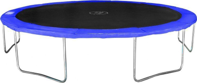 Trampolinë Skyramiz 12FT, 366cm, me rrjetë sigurie dhe shkallë, blu