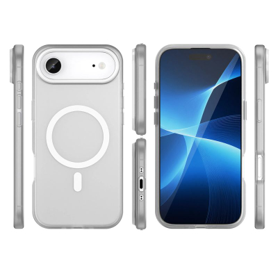 Mbulesë telefoni Hurtel Magnetic Sanding për iPhone 17 Air, MagSafe, matte, e bardhë
