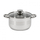 Tenxhere me kapak Heinner Myra, 22 cm, 4.5 L, çelik inox xham