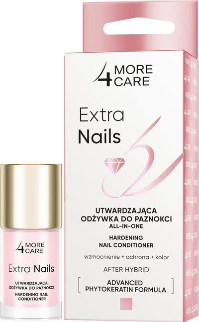 Llak thonjsh More4Care Extra Strengthening, forcues, 10 ml, transparent