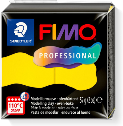 Маса за моделирање FIMO Professional, 57g, жолта