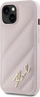 Mbulesë telefoni Karl Lagerfeld KLHCP14SPQDSMGP për iPhone 14, 15, 13 6.1\", hardcase, rozë