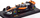 Model makine Bburago McLaren MCL60 Lando Norris, shkalla 1:43, British GP 2023, portokalli me të zezë