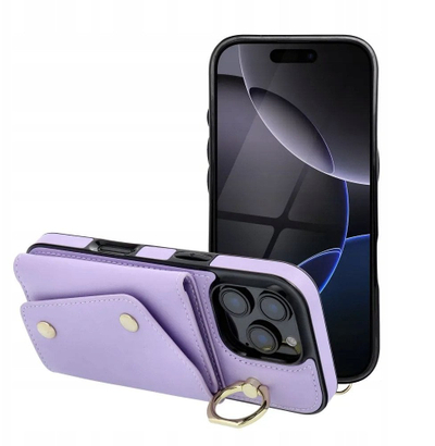 Mbulesë portofol për telefon OEM Wonder, për iPhone 16 Pro, me rrip, lejla