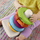Lodër grumbulluese Fisher-Price Rock-a-Stack Roly-Poly, shqisore, shumëngjyrëshe