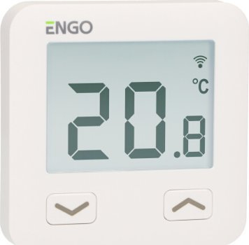 Termostat mur ENGO E10, digjital, 230 V, i bardhë