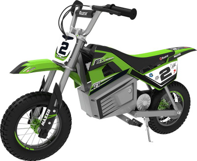 Biçikletë elektrike për kalama Razor SX350 Dirt, 24V, rrota 12", jeshile