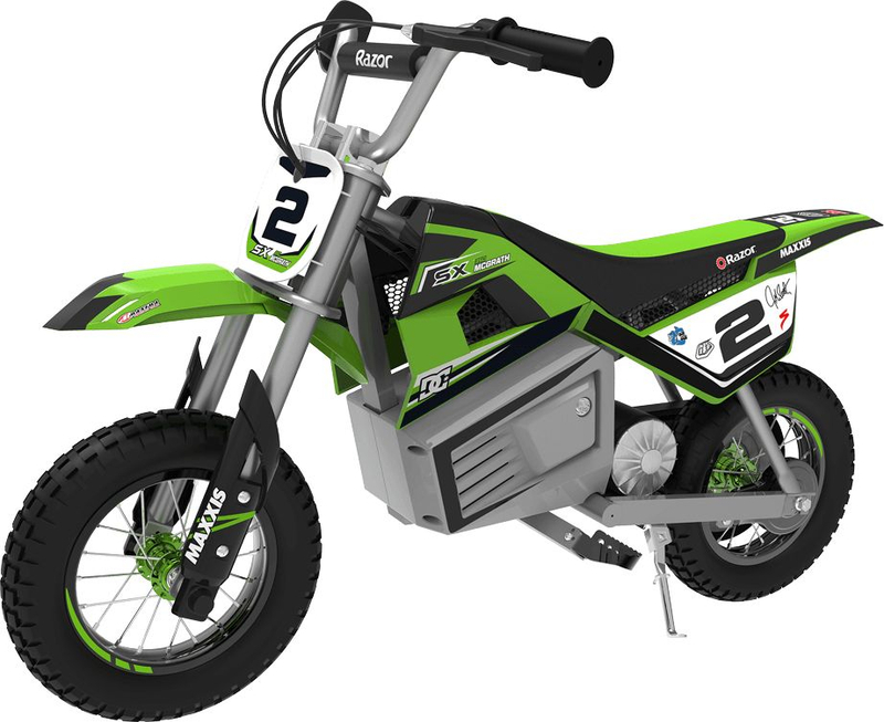 Biçikletë elektrike për fëmijë Razor SX350 Dirt, 24V, rrota 12", e gjelbër