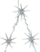 Dekor dritash LED Star Trading Outdoor Lighted Wall Star, 120 LED, 50 cm, dritë e bardhë e ngrohtë