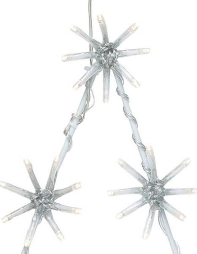 Dekor dritash LED Star Trading Outdoor Lighted Wall Star, 120 LED, 50 cm, dritë e bardhë e ngrohtë