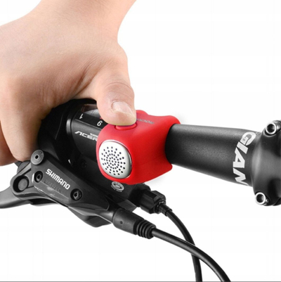 Kampanë biçiklete elektronike RockBros CB1709, 90 dB, silikoni, e kuqe