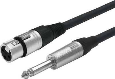 Kabllo audio Vivolink PROAUDXLRFJACK10, XLR në 6.35mm, 10m, e zezë
