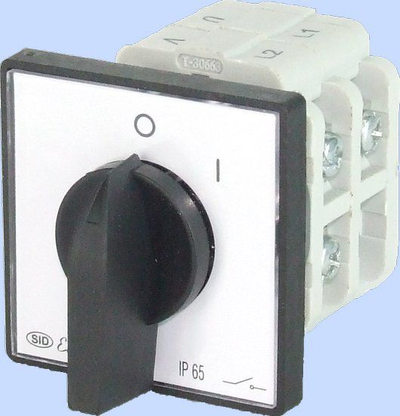 Ndërprerës rrotullues Elektromet Cam 0-1, 3P, 16A, IP65