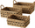 Set shporta Boltze Home Bokar, 3 copë, 26 x 26 x 26 cm, bojë natyrale
