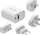 Karikues udhëtimi Mobile Origin MO14, GaN 30W, presa EU USA UK AUS, i bardhë