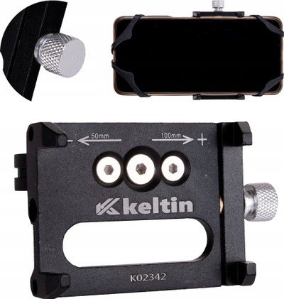 Држач за телефон за велосипед Keltin G-85, алуминиум, 55-100mm, црн