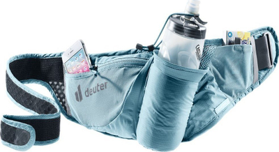 Çantë beli Deuter Shortrail II, mbajtëse shishe, reflektuese, blu