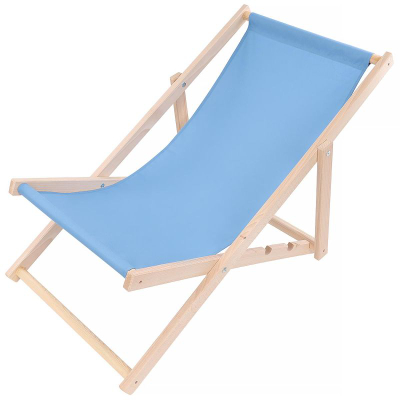 Karrige plazhi Royokamp prej druri ahu, paloset, me beze blu