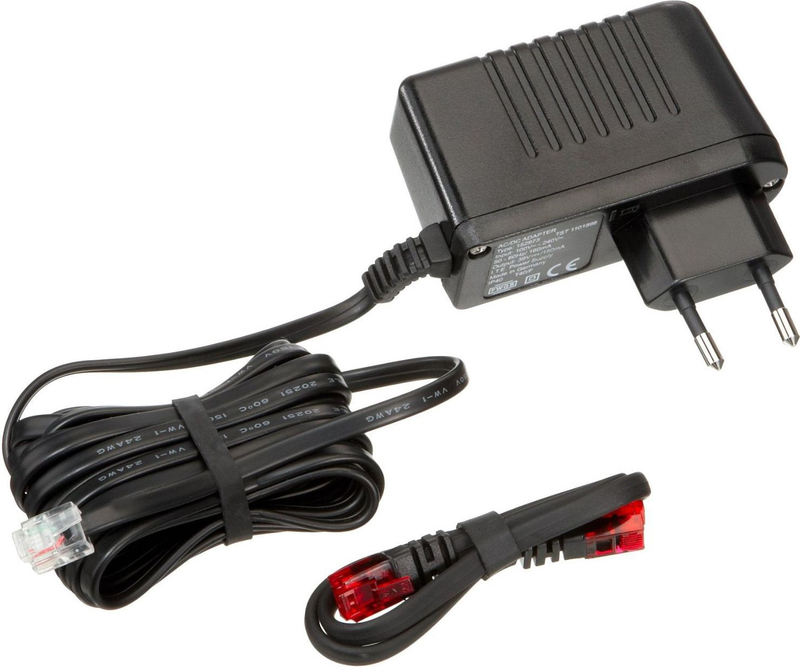 Adaptues rryme Agfeo STE40 6100826, për telefonat ST40 ST42 STE40 ST45, i zi