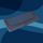 Kuti organizuese nën shtrat BLUE UNDERBED CASE, me zinxhir, prej cope jo të endur, blu