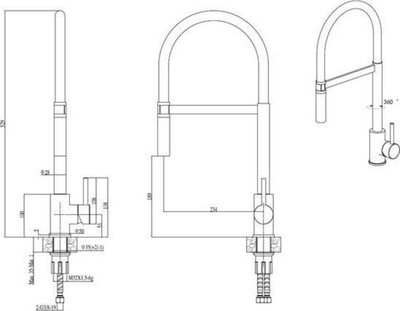 Rubinet Quadron Scarlett (84818011), i zi/i bronztë