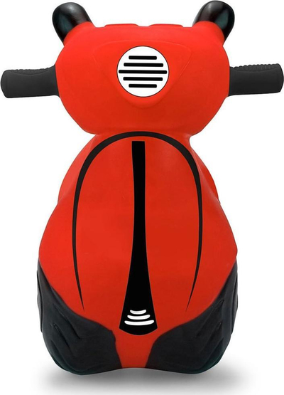 Lodër kërcyese HoppyDoo Scooter, me pompë, e kuqe