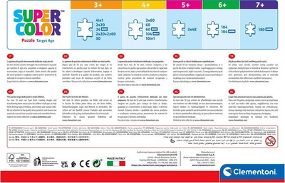 Puzzle Clementoni Supercolor Disney Stitch, 104 copa, karton, shumëngjyrësh
