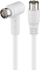 Kabllo antene satelitore Pro Antenna, F 1x90°, 5m, e bardhë