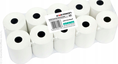 Rrotulla termike Emerson rt05725wbpaf, 57x25 mm, 10 copë, e bardhë