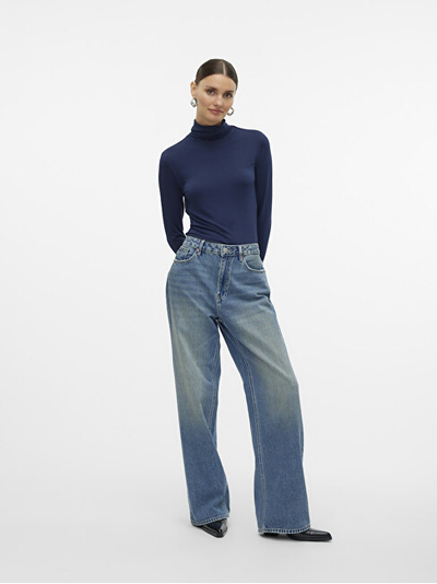 Rollkë për femra VERO MODA VMALBERTE Tight Fit, e kaltër
