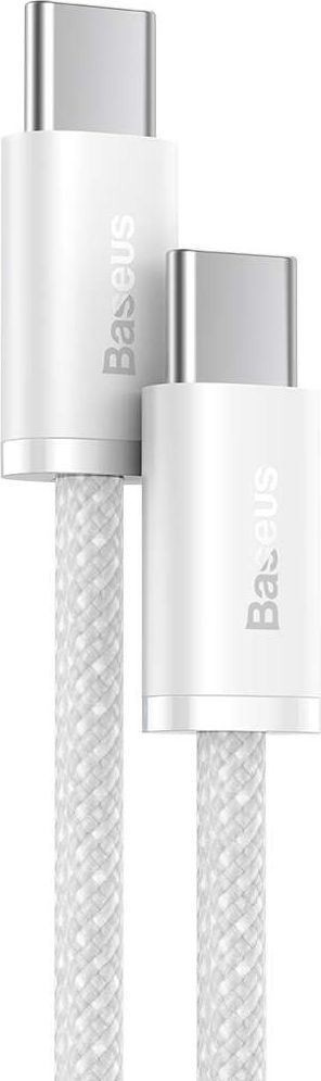 Kabllo karikimi Baseus Dynamic Series, Type C në Type C, 100W, e bardhë