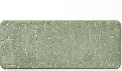 Tapet për banjo Douceur D'intérieur Relief, 50 x 80 cm, jeshile sage