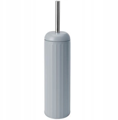 Furçë tualeti Bathroom Solutions me enë të mbyllur, metalike, gri