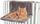 Hamaku për mace Zolux për radiator, 44x42x22 cm, gri