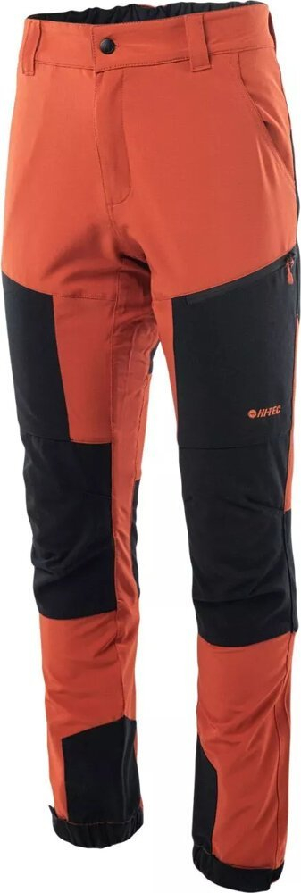 Pantallona trekking Hi-Tec Avaro M për burra, me reflektues, portokalli me të zezë