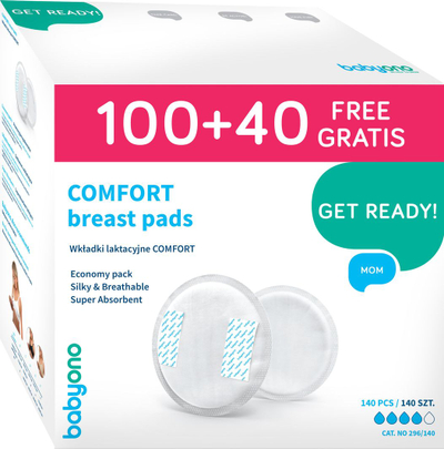 Babyono Comfort Влошки за Дојки, 100 парчиња