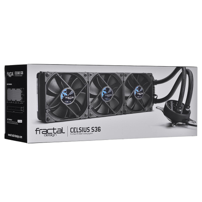 Ftohje me ujë Fractal Design Celsius S36 Blackout, për CPU, e zezë
