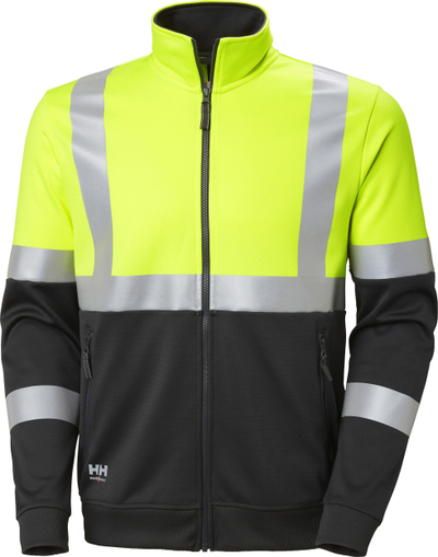 Xhaketë pune Helly Hansen Addvis Zip Sweatshirt Class 1, reflektuese, XL, e verdhë
