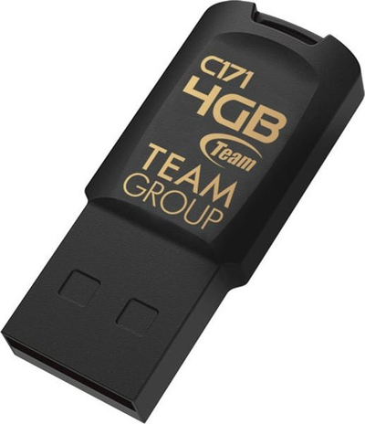 USB Team Group C171, 4GB, USB 2.0, e zezë