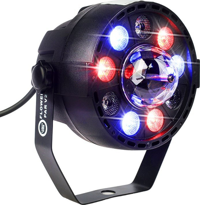 Projektor disko PAR LED RGB, DMX, efekte automatike, i zi