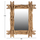 Pasqyrë druri teak dega natyrale 100×80 cm (FB99372)