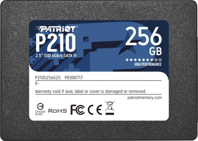 Disk SSD Patriot P210, 256GB, 2.5" SATA III