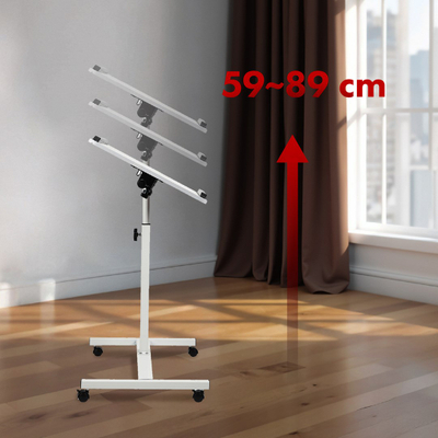 Tavolinë levizëse për laptop Maclean MC-121 W, 59-89cm, deri 30kg, e bardhë