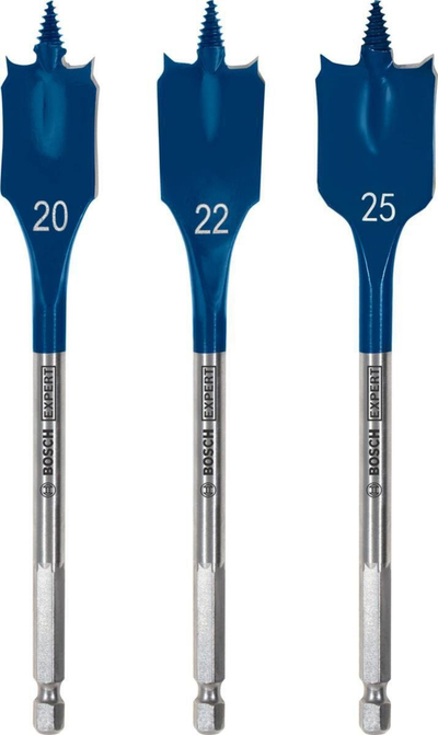 Сет рамни сврдла за дрво Bosch Expert Self Cut Speed 2608902107, 20/22/25 mm, 3 парчиња