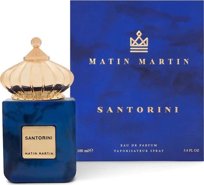 Parfum unisex Matin Martin Santorini, Eau de Parfum, 100ml, aromë agrumesh dhe drunore, i freskët